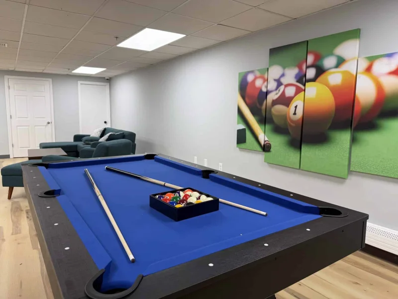 Relaxing lounge area for unwinding